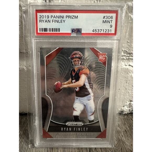 Panini Prizm 2019 Ryan Finley Rookie Card PSA 9 Bengals NFL Graded - Picture 1 of 1
